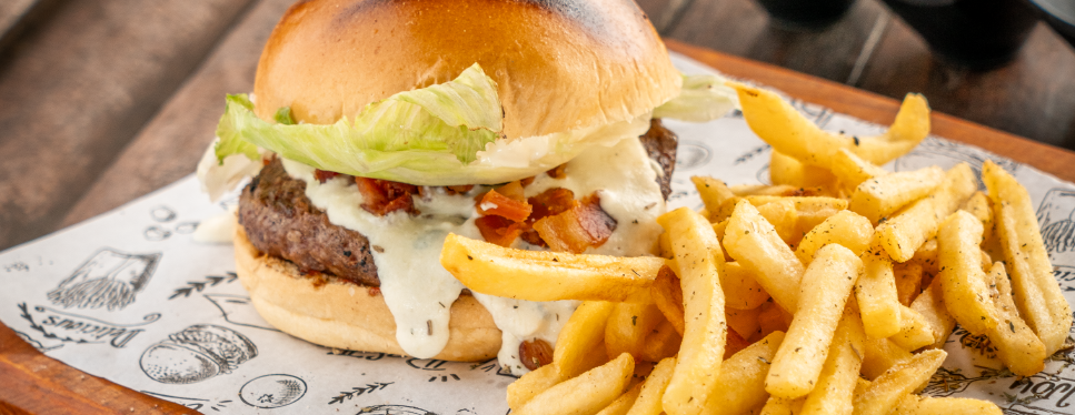 Hamburguer com a maionese suprema